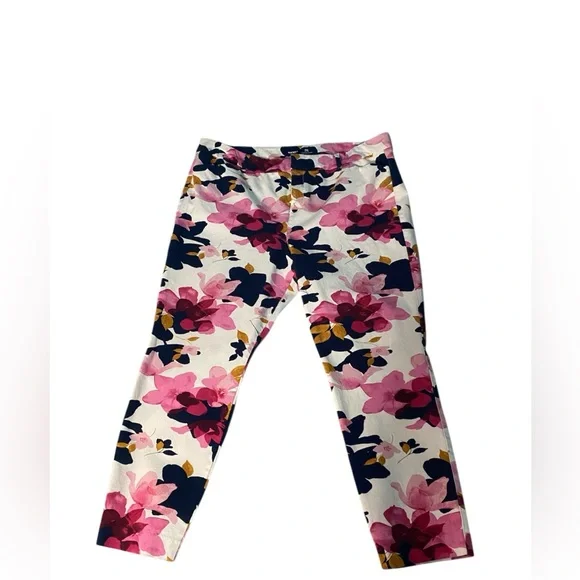 Old Navy High Rise Pixi White Floral S 18 - Picture 4 of 5